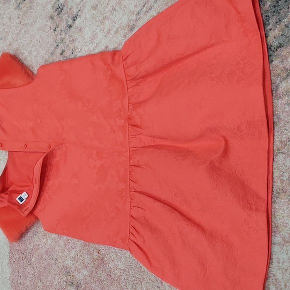 Janie and Jack Coral Brocade Dress - Picture 5 of 7